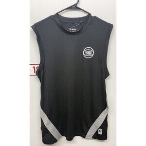 NBA Basketball Jersey Tank Top Blank Logo Mens Size S Black